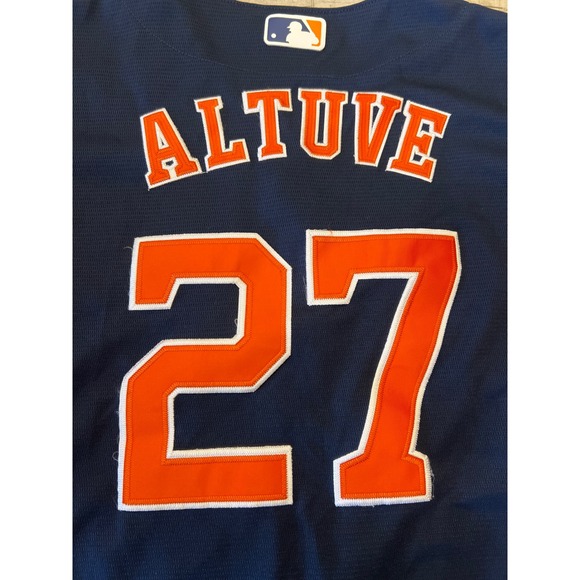 Nike MLB Houston Astros Altuve 27 Baseball Jersey Women's Size M - Picture 1 of 10